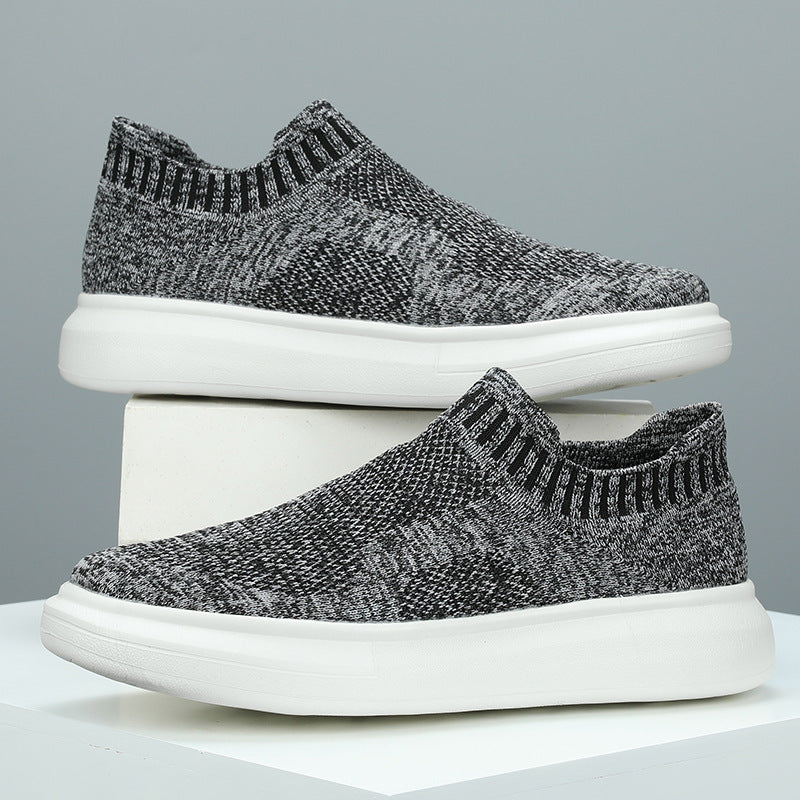 Damen Sneaker Strick Schuhe Flexibel Rutschfest