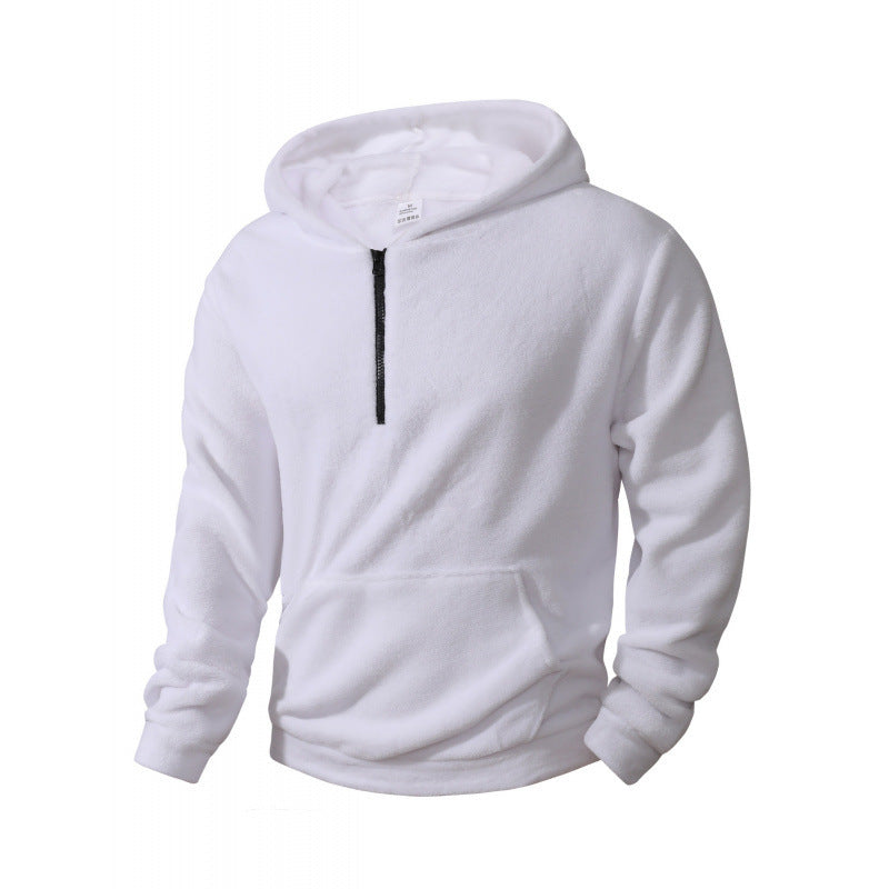 Herren Fleece Pullover Kapuzenpullover Langarm Warm