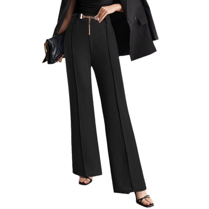 Damenhose Boucle Weitbein Elegante Damen Hose