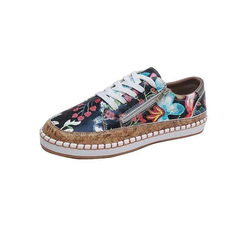 Damen Sneaker Farbenfroh Florales Design