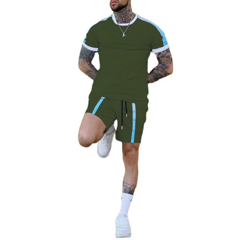 Herren Freizeit Set Sportlich Modern mit Trend Akzenten