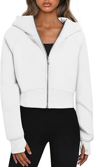 Kapuzenjacke Damen Kurz Reißverschluss Modern