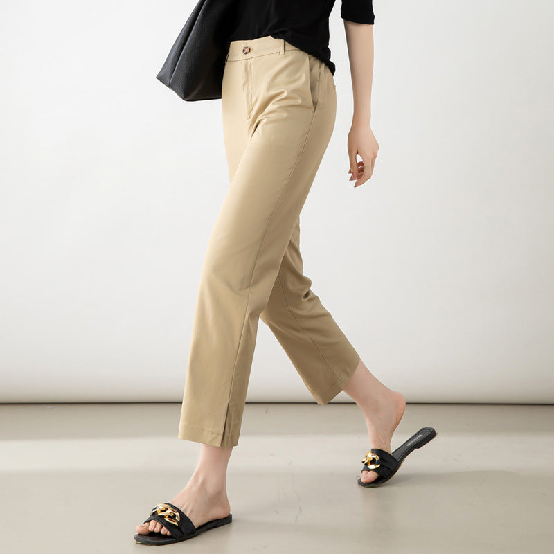 Damen Stoffhose Elegant Kurz Schnitt