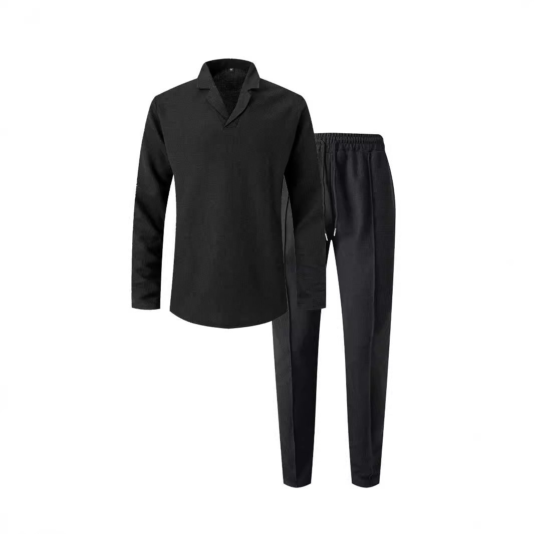 Herren Freizeitanzug Moderner Kragen Bequeme Hose