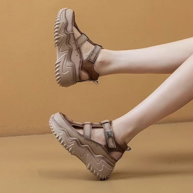 Damen Sandalen Rutschfest Verstellbar Trendig Sommer