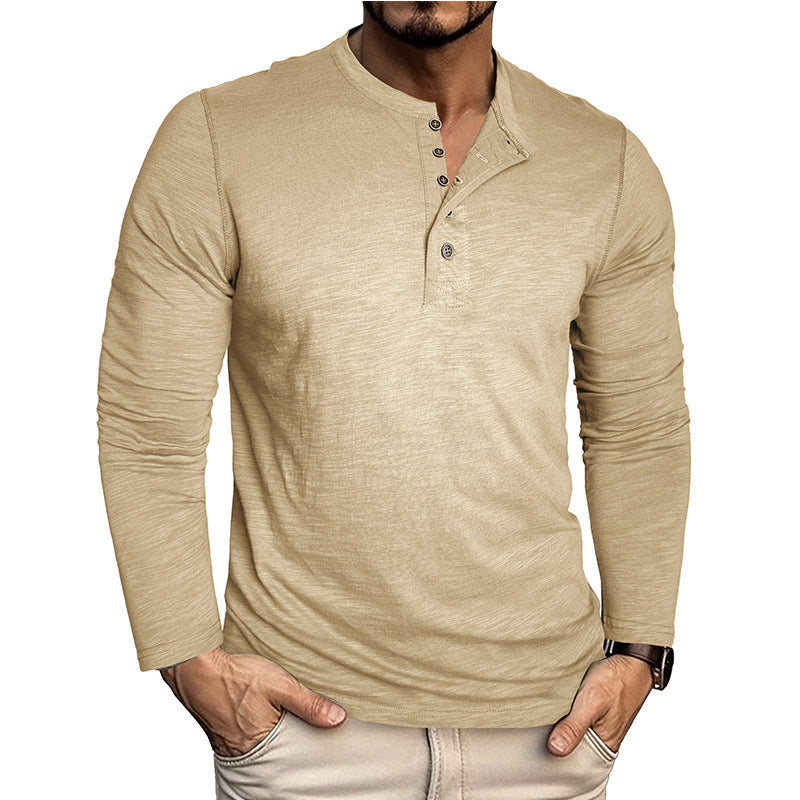 Herren Hemd Langarm Elegant mit Knöpfen Moderne Style