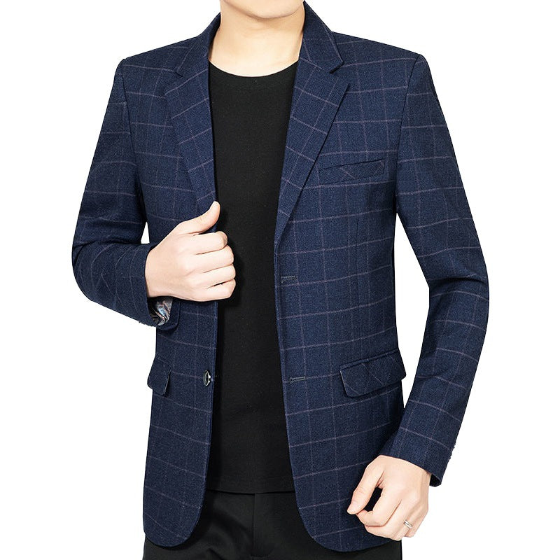 Herren Blazerjacke Karomuster Modern Elegant
