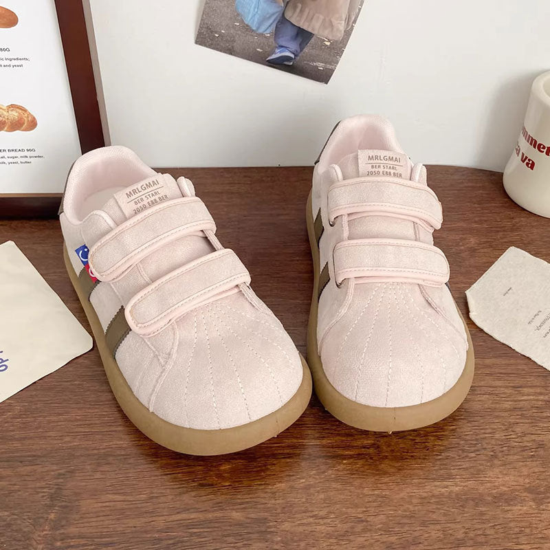 Damen Sneaker Flauschig Weich mit Klettverschluss