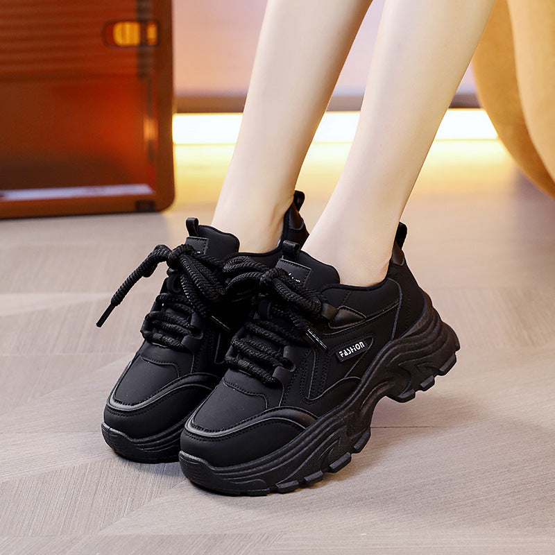 Damen Laufschuhe Sneaker atmungsaktiv dickes Profil