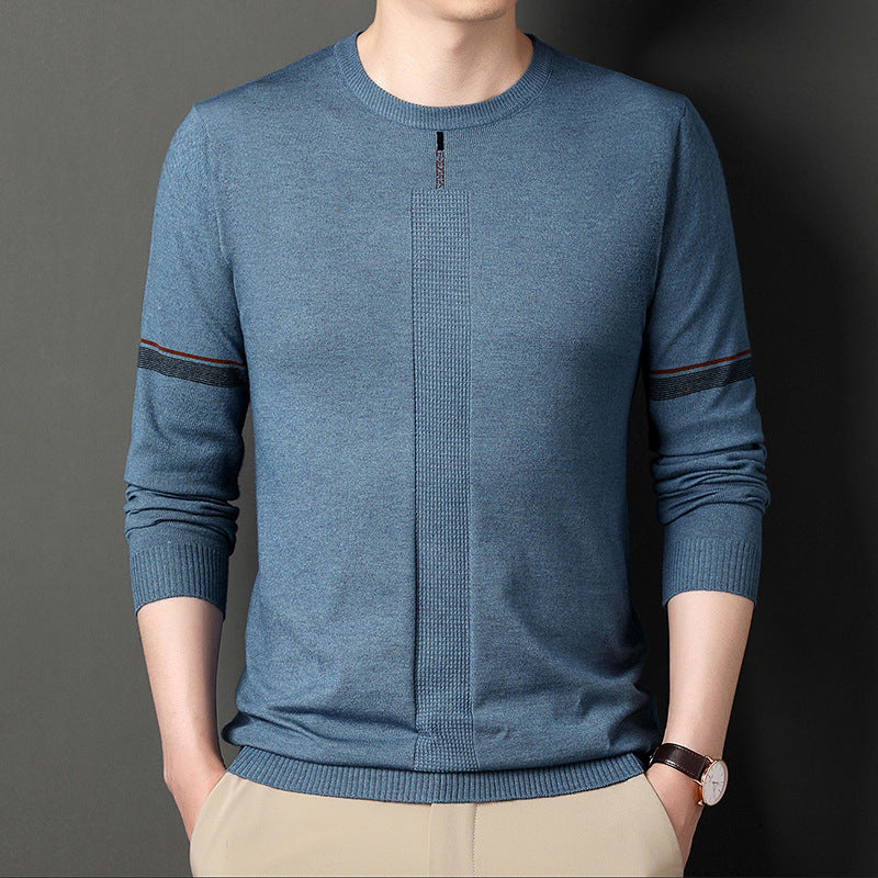 Herren Pullover Strukturiert Hochwertig Rundhals Berlin Style
