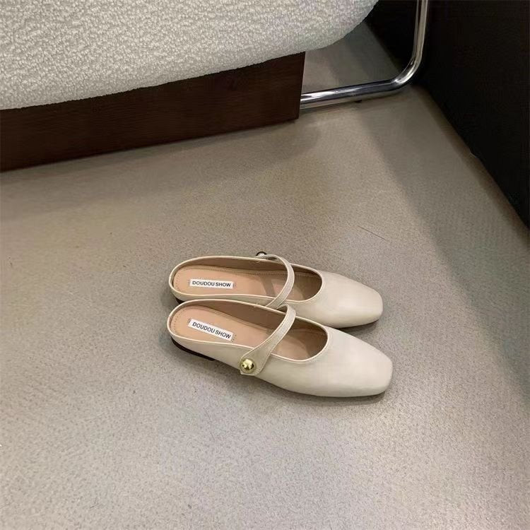 Damen Ballerinas Glänzend Elegant Schnalle Schuhe