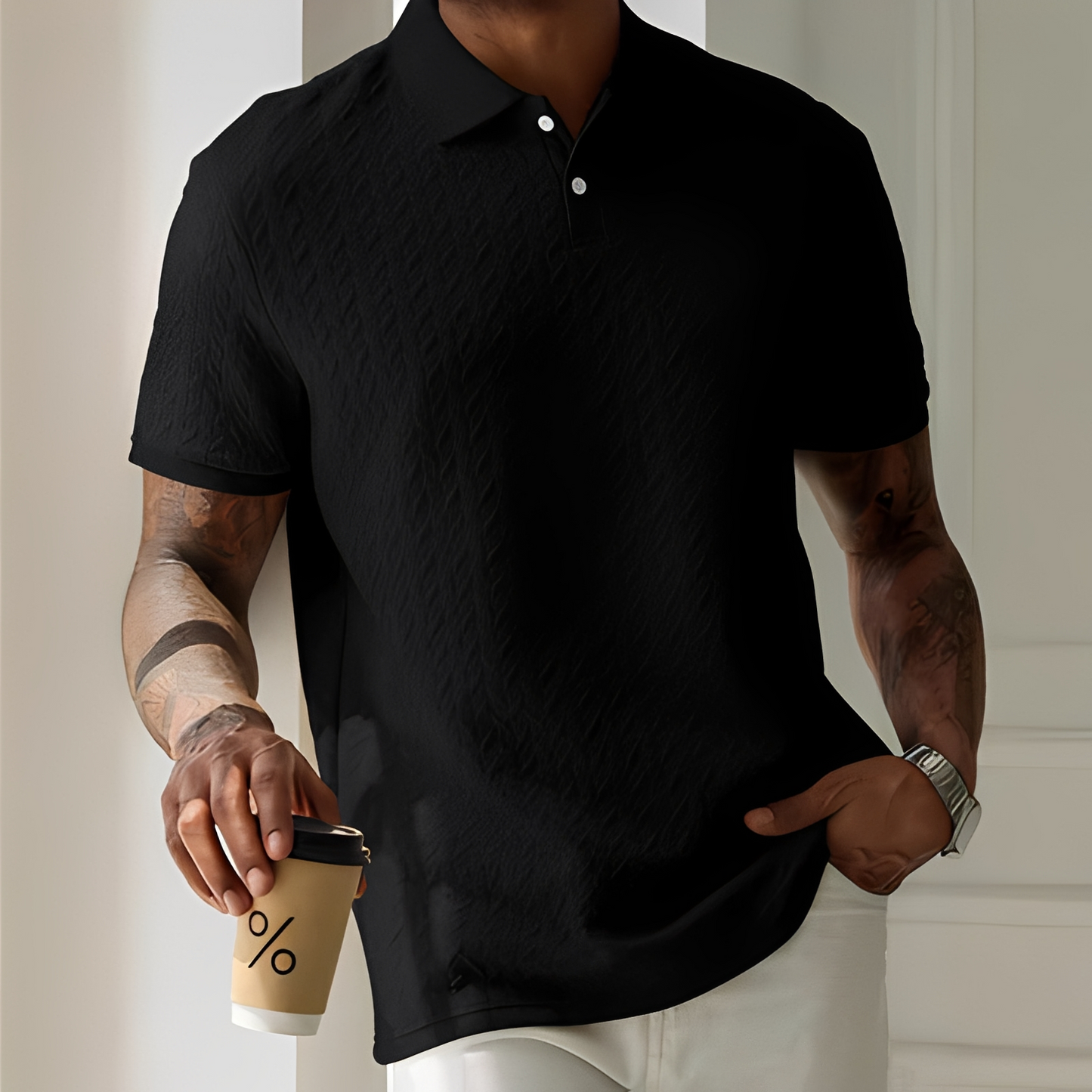 Elegantes Herren Polo Shirt Slim Fit Modern