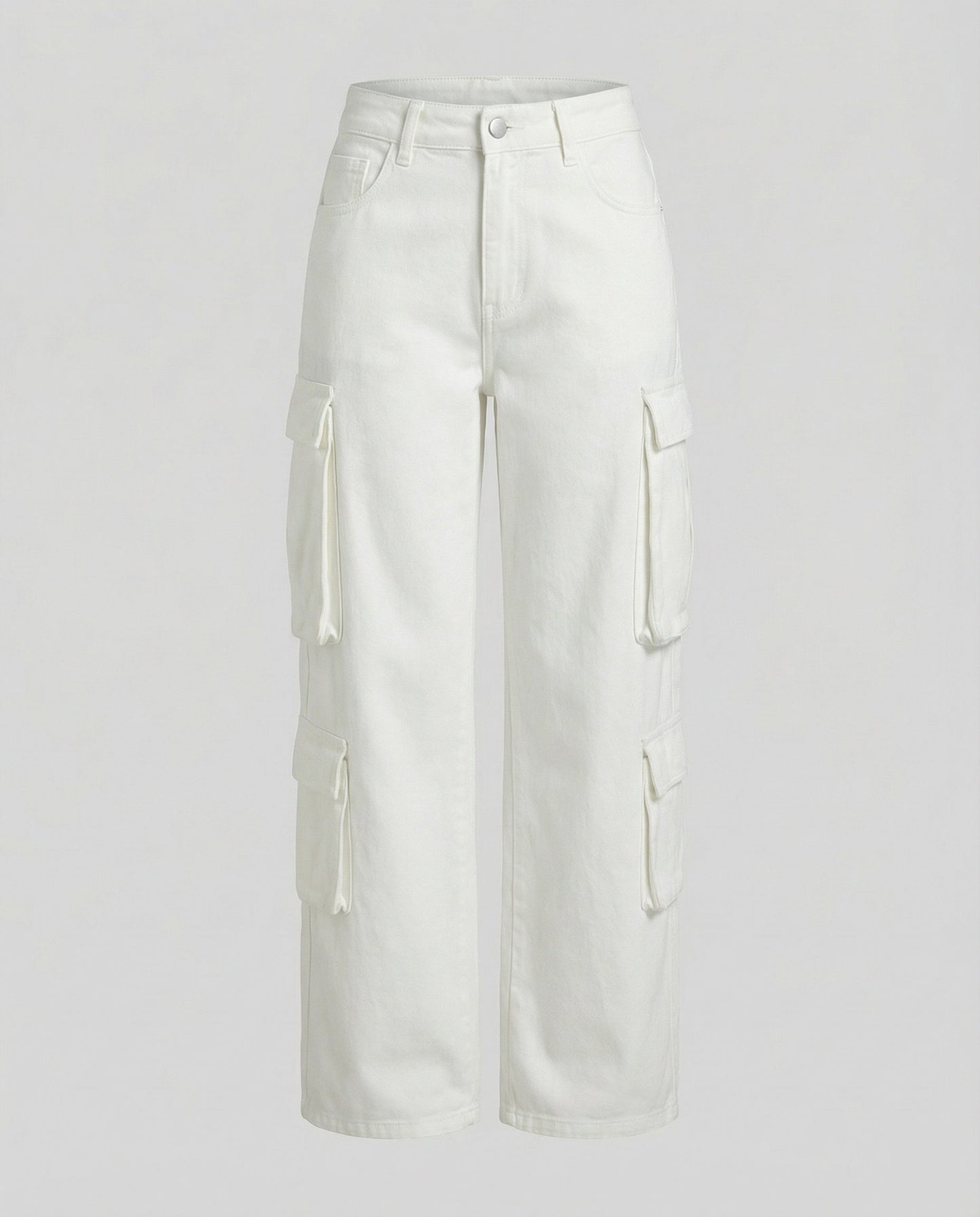 Damen Cargo-Hose Bequem Locker Fallend Mit Großen Taschen