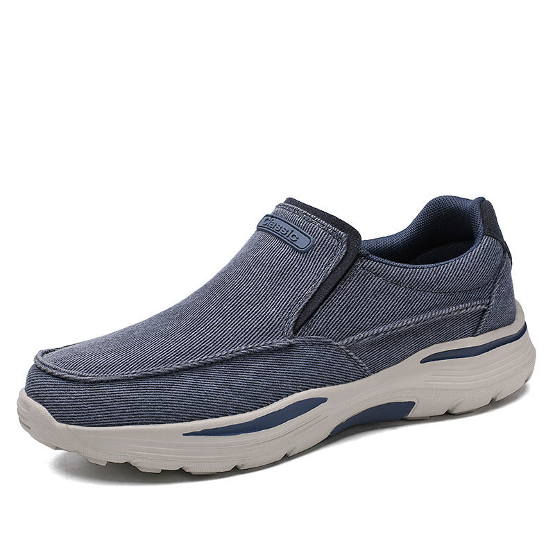 Damen Sneaker Bequem Slip-On mit Luftdurchlässigkeit und Elastik