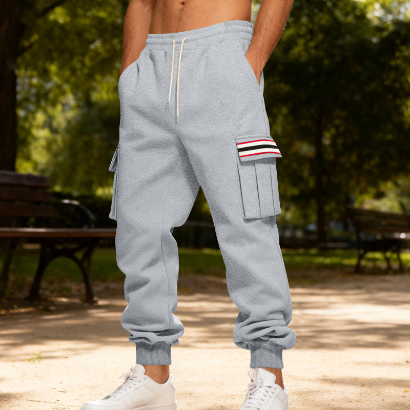 Herren Cargo-Hose Robust Bequem Grau