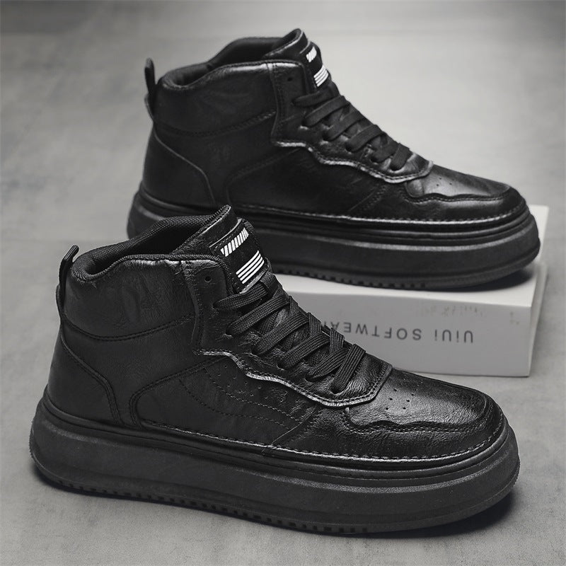 Damen Sportliche Sneaker Leder Weißen Schuhe