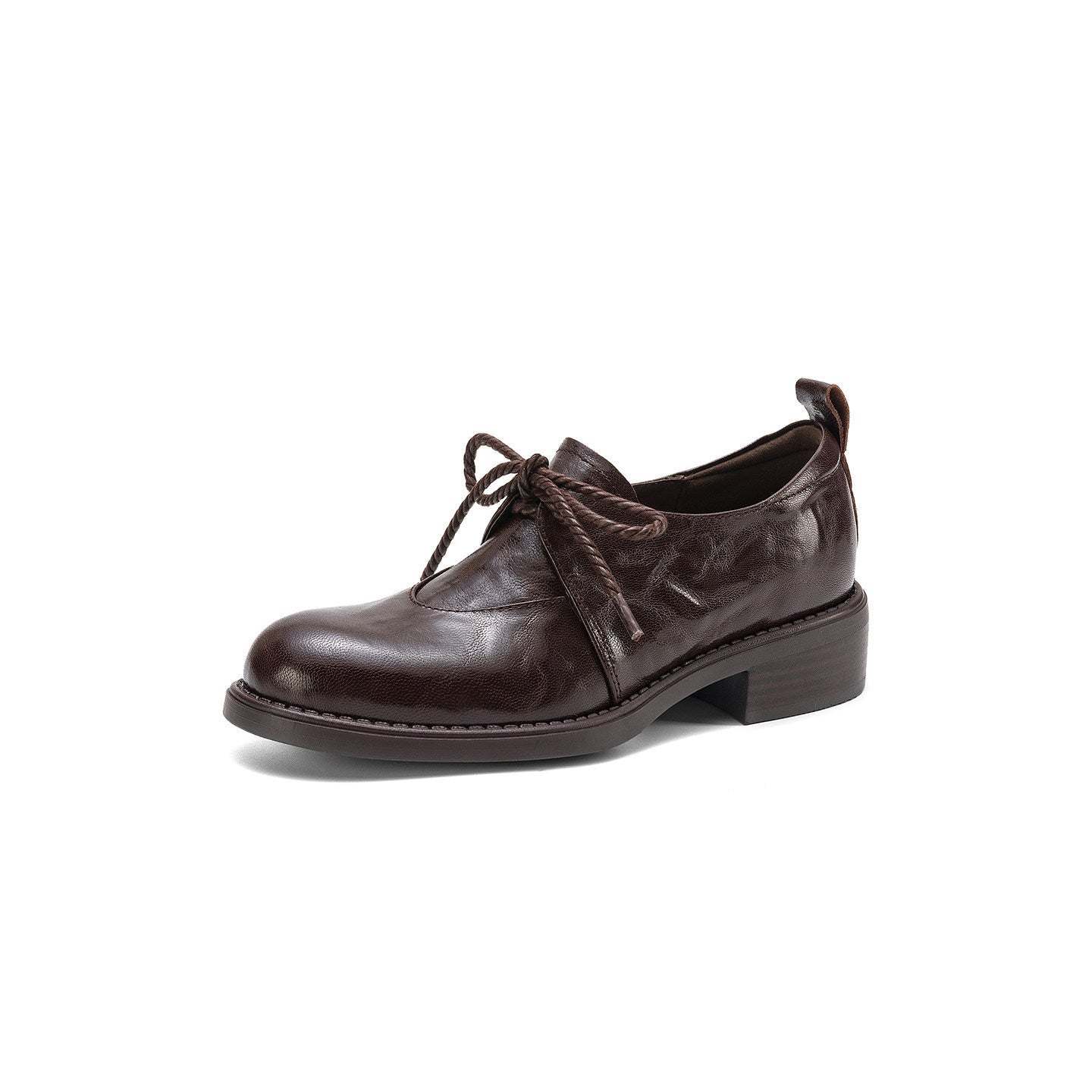 Damen Schnürschuhe Leder Komfortabel Modisch