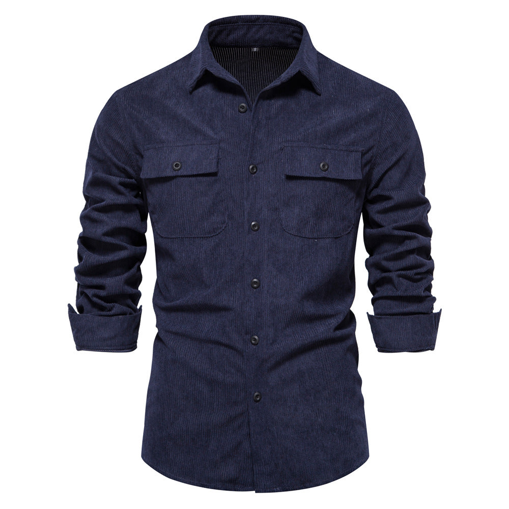 Herren Karohemd Kamelhaar Hemd Elegantes Design