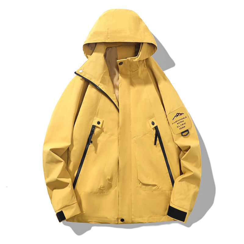 Wasserdichte Herren Outdoor-Jacke Funktionsjacke Winddicht
