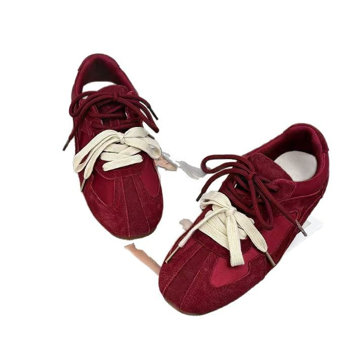 Damen Sneaker Sportlich Weich Wildleder Modisch