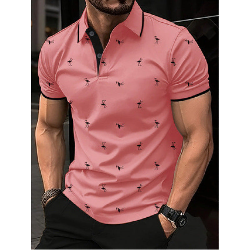 Herren Polo-Shirt Bedruckt Modern Berlin Style