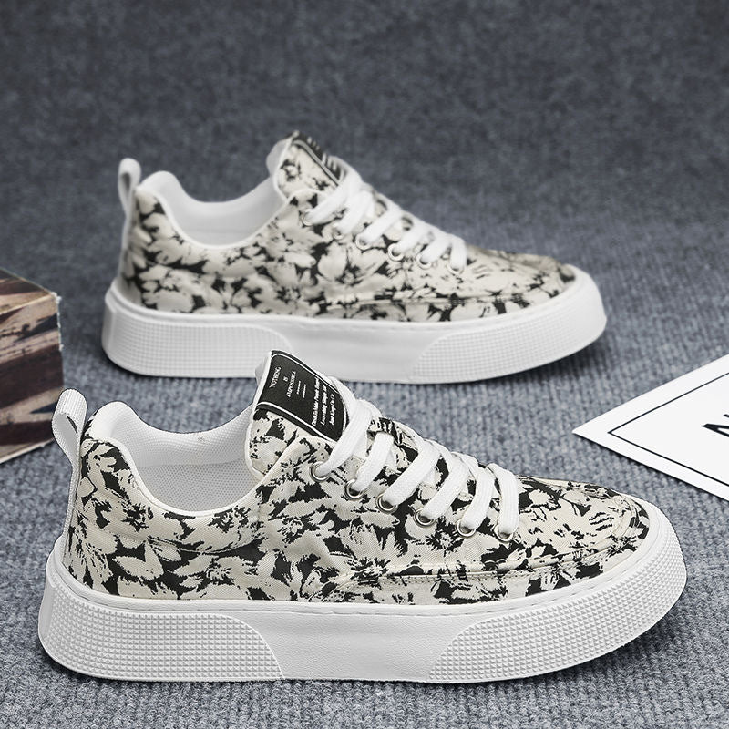 Damen Sneaker Floralmuster Sommer Mode