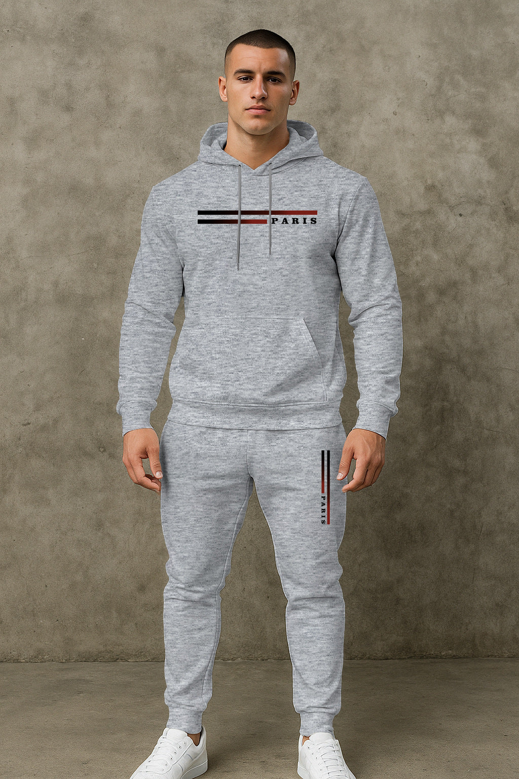 Herren Sportanzug Jogginganzug Mit Taschen Funktionell Modern