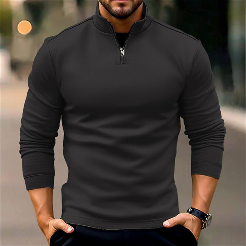Herren Pullover Sportlich Kurz Reißverschluss Funktionell