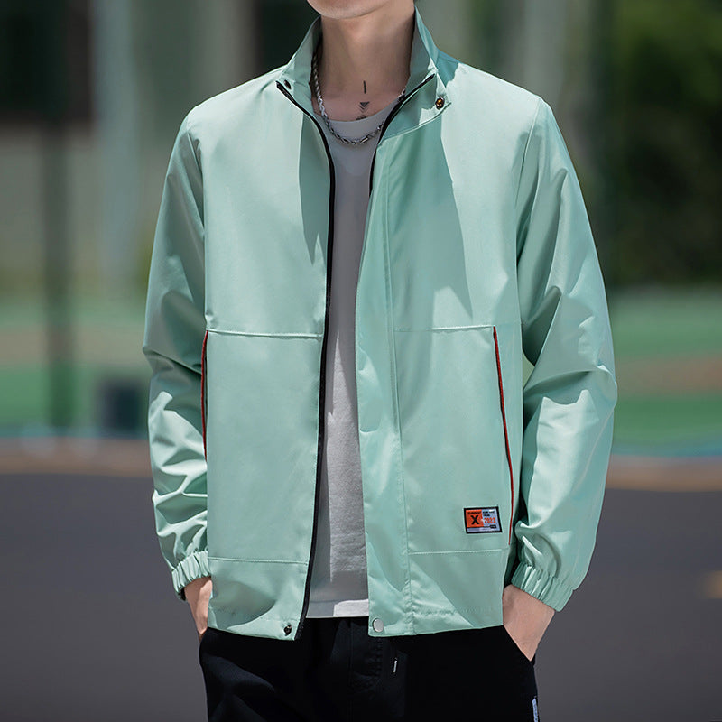 Herren Sportjacke Wasserdicht Elastisch mit Hochkragen