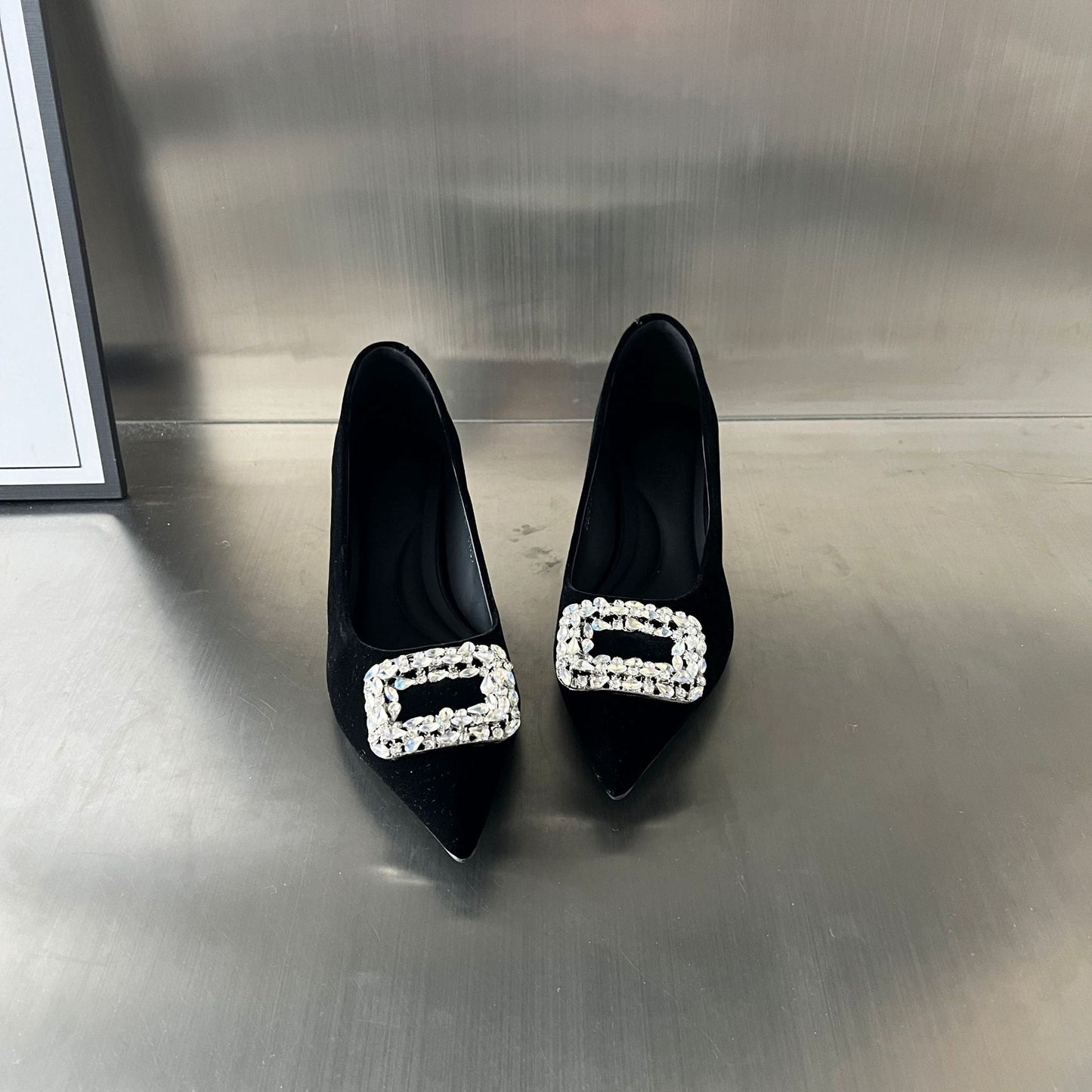 Damen Pumps mit Schmuck Spitze Elegant