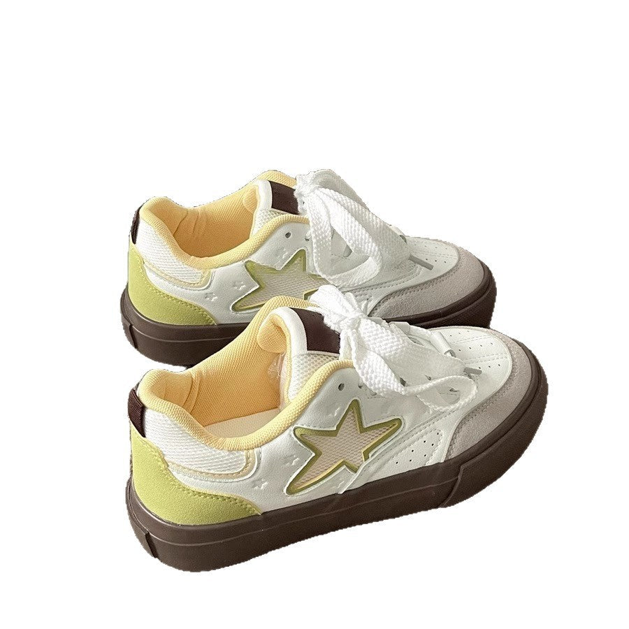 Damen Sneaker Sportlich Sternenmuster Bequem