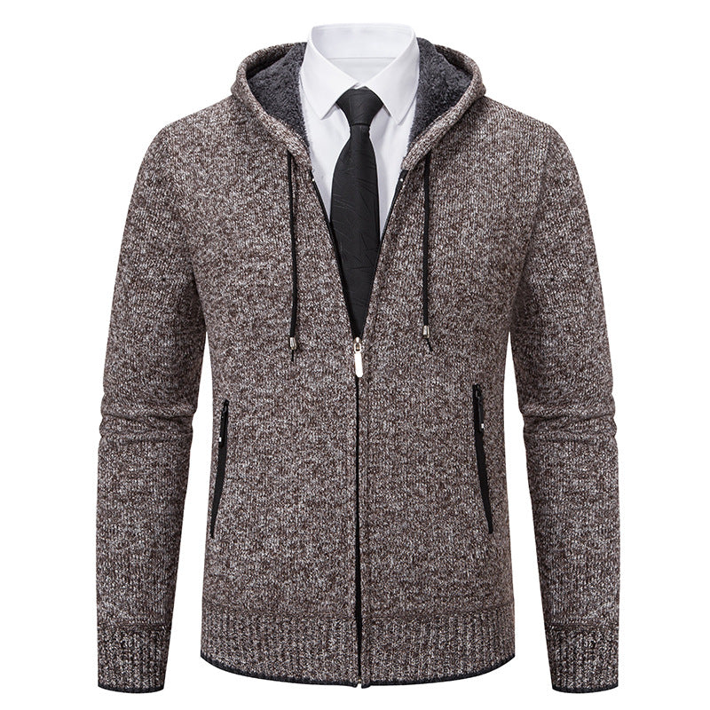 Herren Kapuzenjacke Sportlich Warm Isoliert mit Taschen