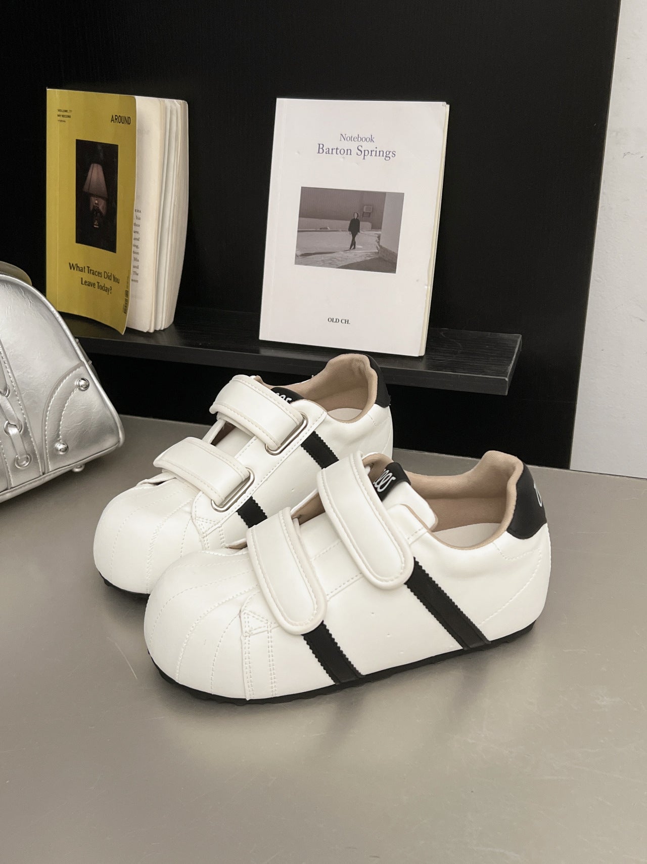 Damen Sneaker Sportlich Rutschfest Mit Klettverschluss