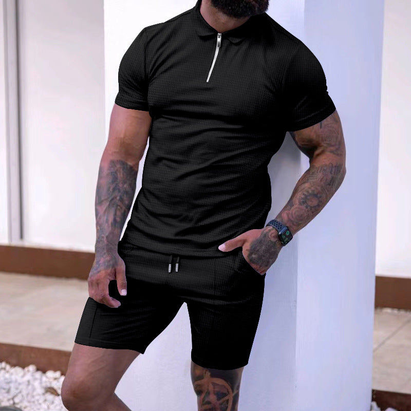 Herren Polo-Set mit Shorts Funktionell und Modern