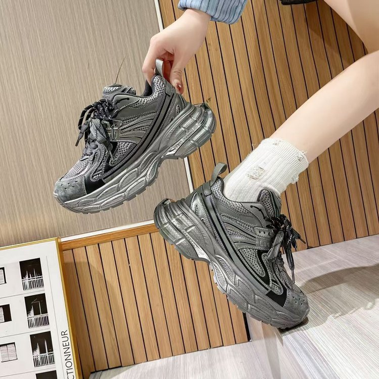 Damen Sport Sneaker atmungsaktiv mit Stoßdämpfung und Mesh-Obermaterial