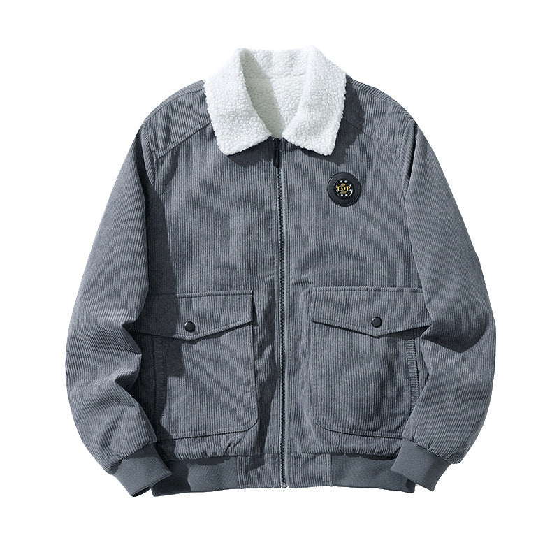 Herren Übergangsjacke Warm Fleece Innenfutter Modern