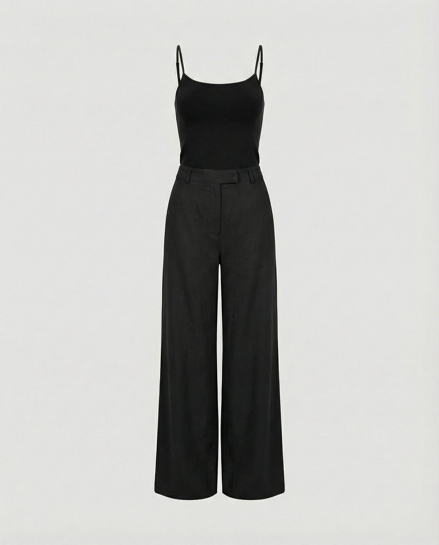 Leinenhose Damen Sommer Leicht Weitbein Plissiert