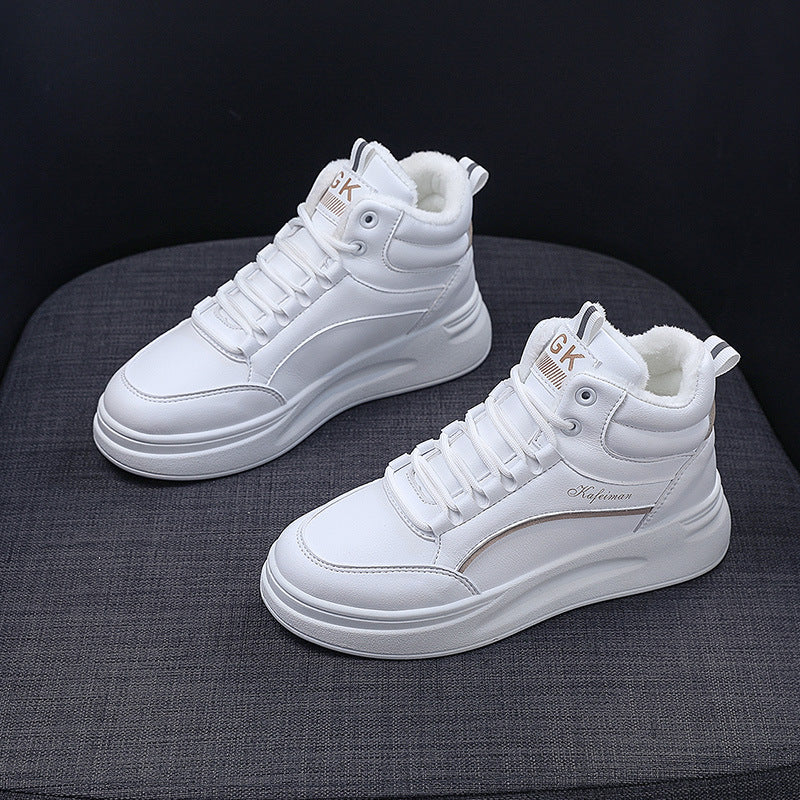Damen Sneaker High-Top Warm Gefüttert Winter