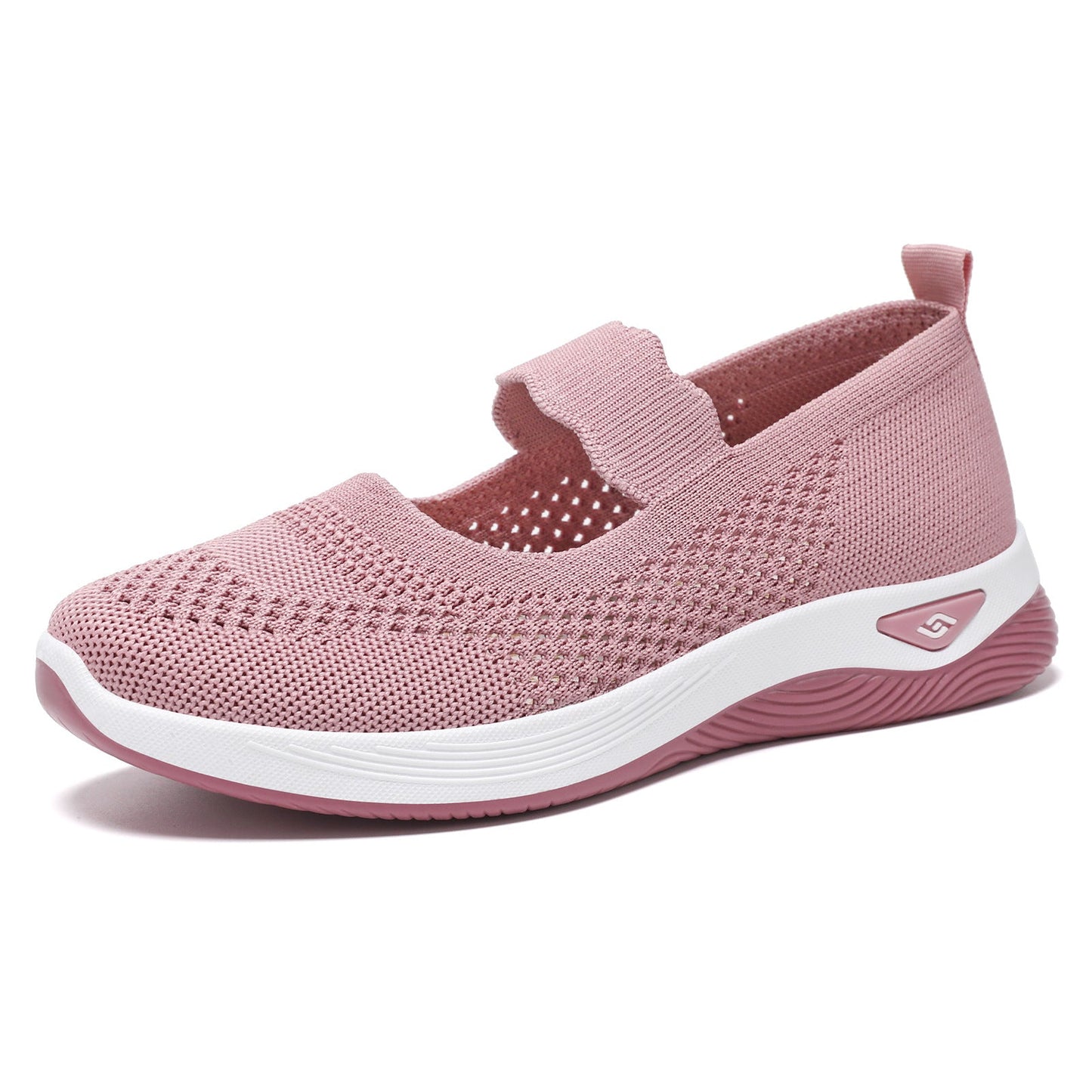 Damen Sneaker Sportlich Leicht Atmungsaktiv Slip-On
