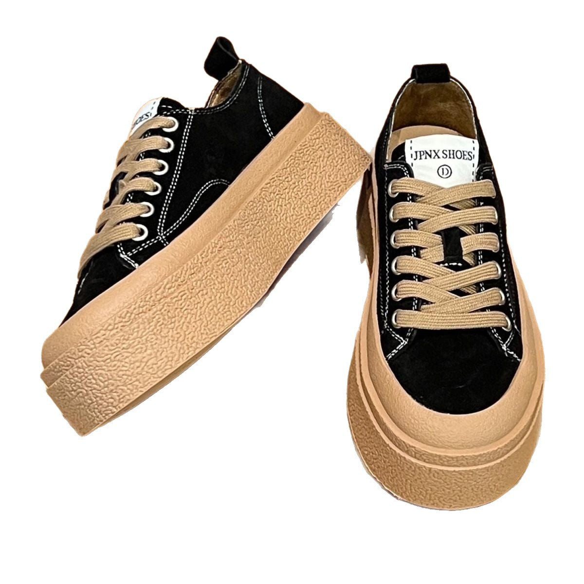 Damen Plattform Sneaker High Heels Mode Schuhe