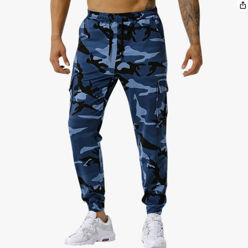 Herren Camo-Hose Militärstyle Cargo Bein Freesize