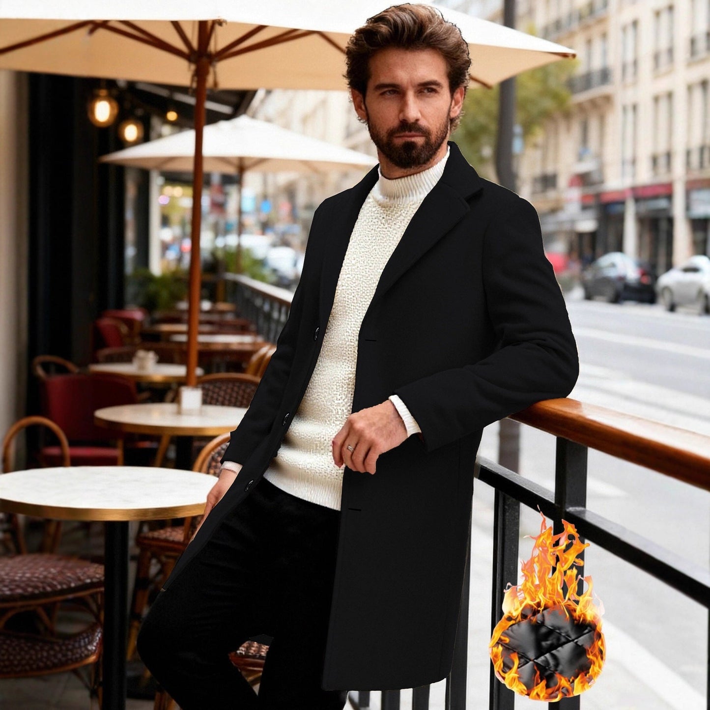 Herren Blazer Klassisch Eleganter Business