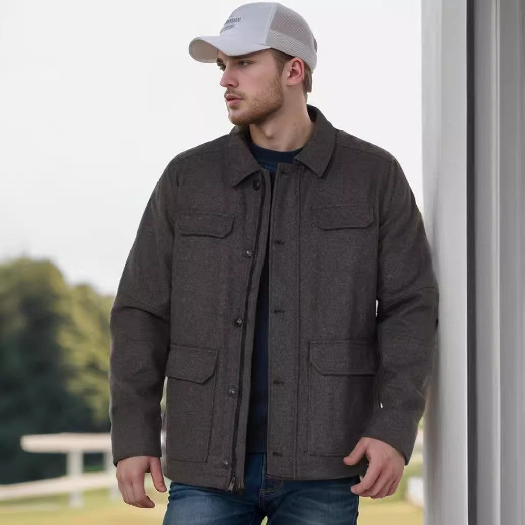 Herren Freizeitjacke Urban Style Schwarz