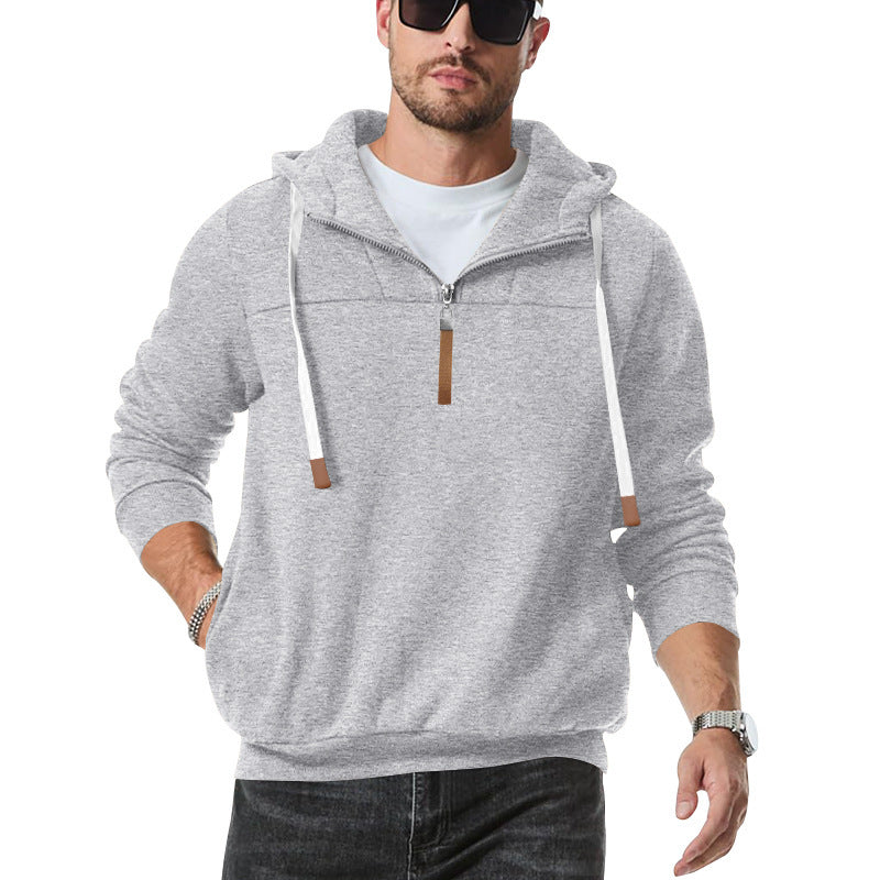 Herren Sportpullover Kapuzenpulli Elastisch Mit Reißverschluss