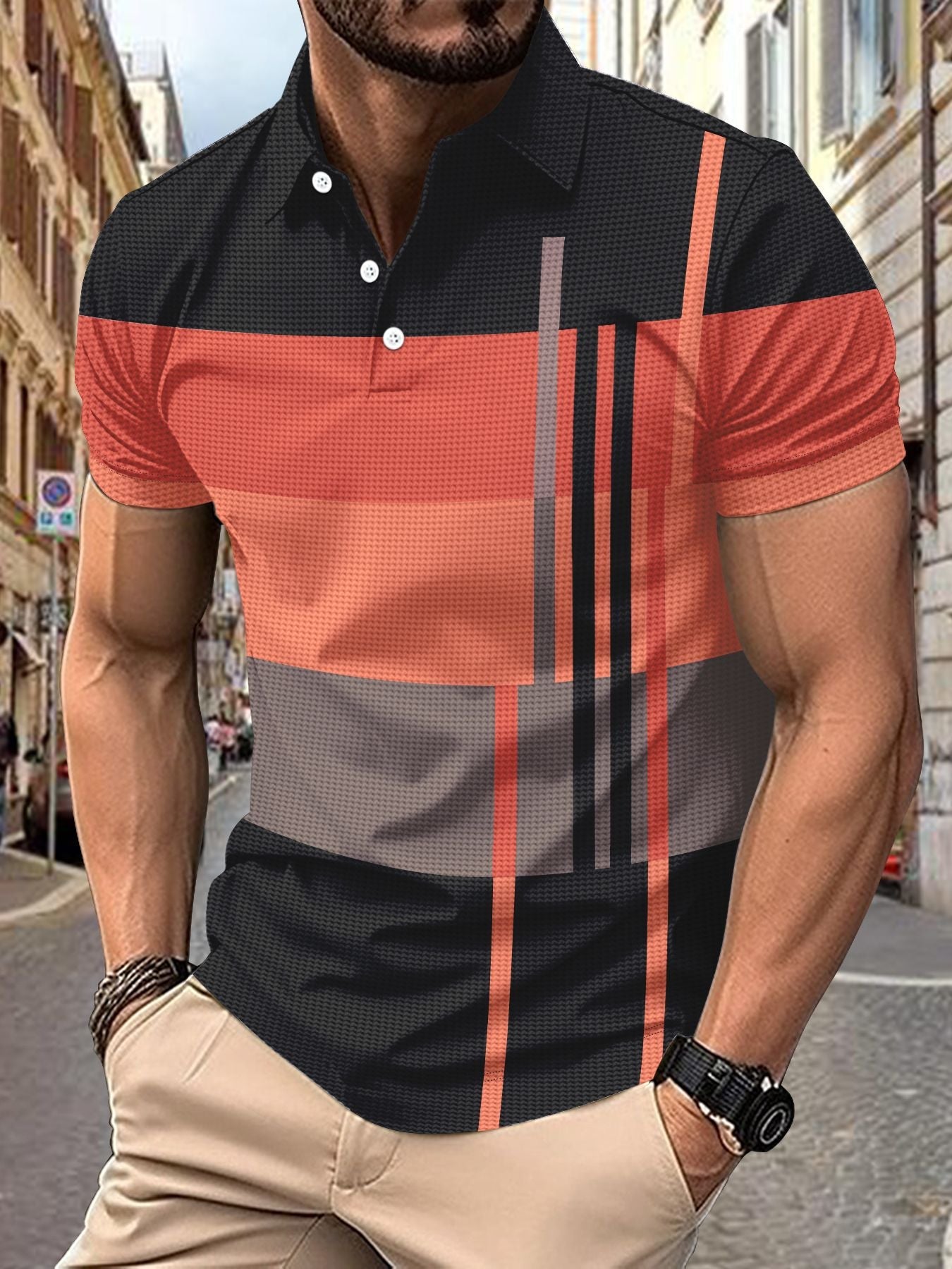 Herren Poloshirt Sportlich Piqué Qualität