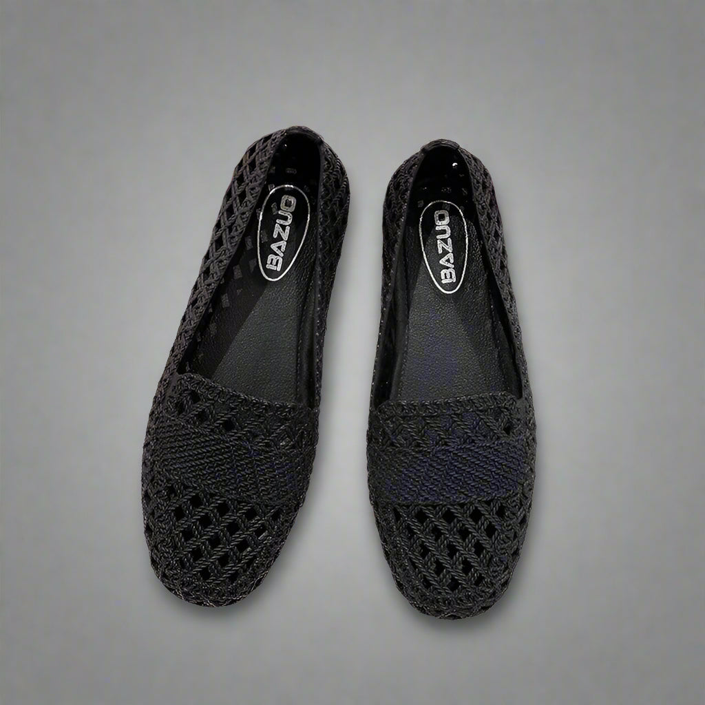 Frauen Halbschuhe Flache Cutout Schuhe Freizeit