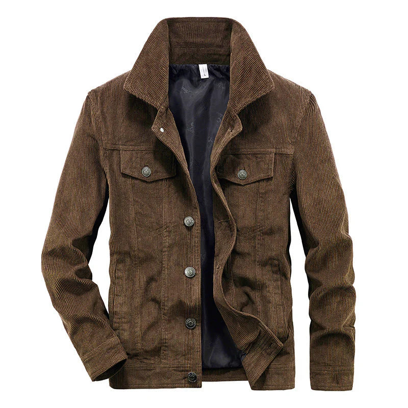 Herren Cordjacke Leicht Slim Fit Modern