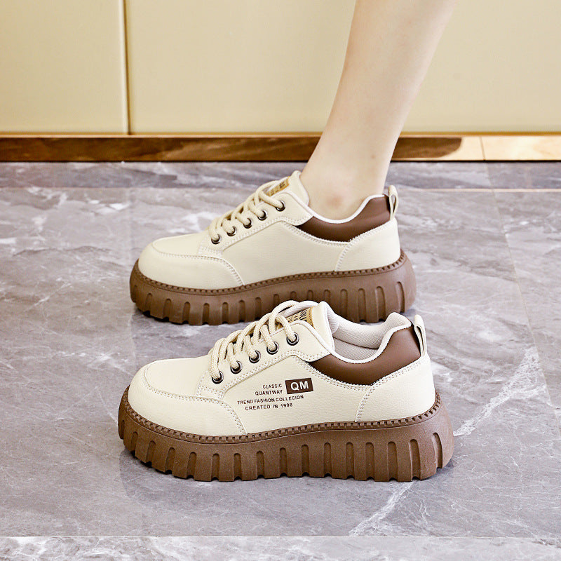 Damen Sneaker Plattformschuhe Modisch Hoch mit Dämpfung