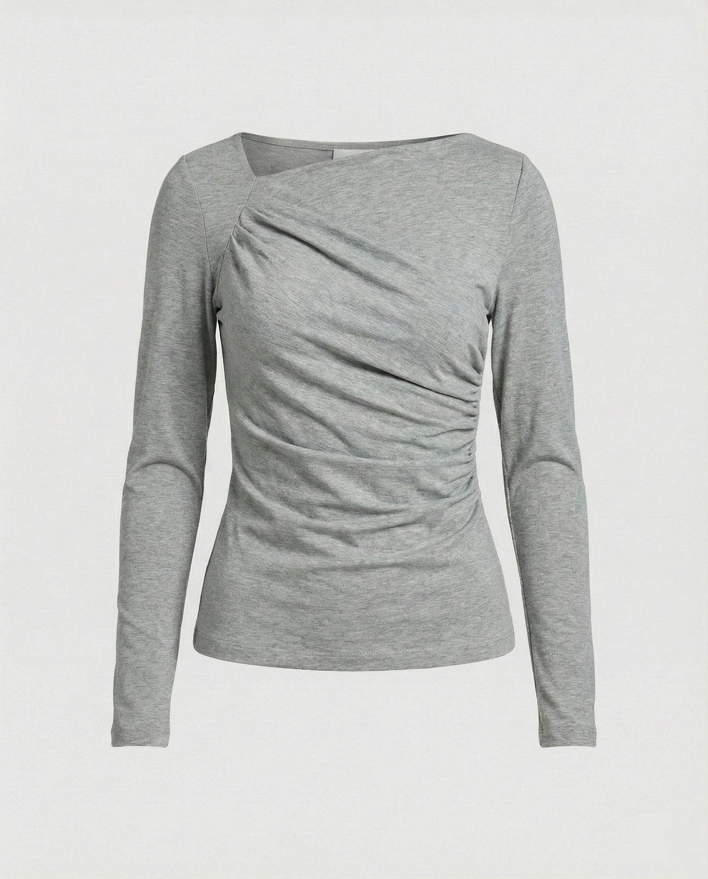 Elegantes Damen Langarmshirt Rundhals Figurbetonung