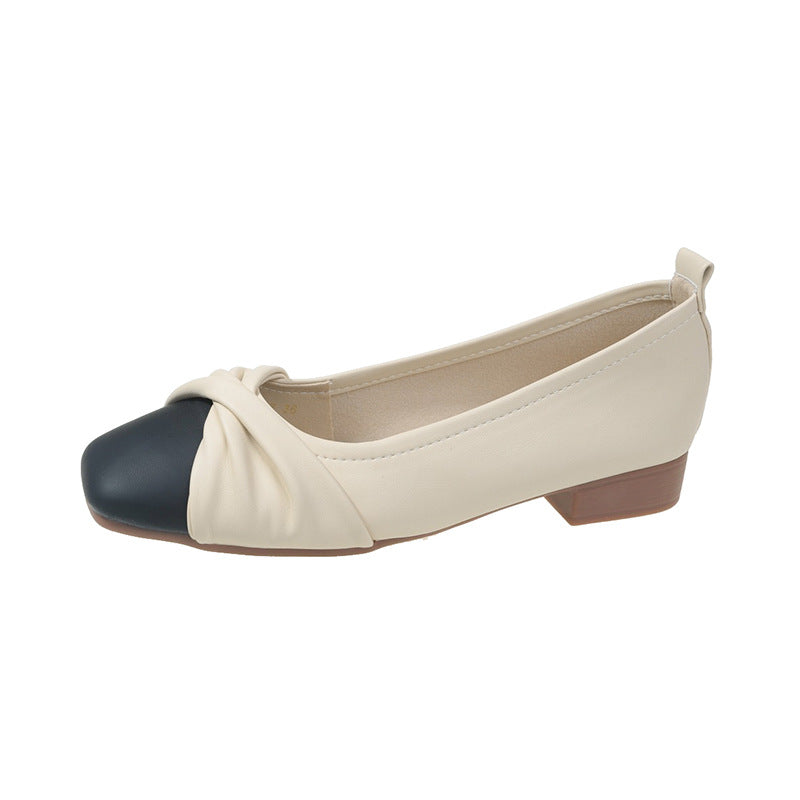 Elegante Damen Ballerinas Leder Schuhe Modern